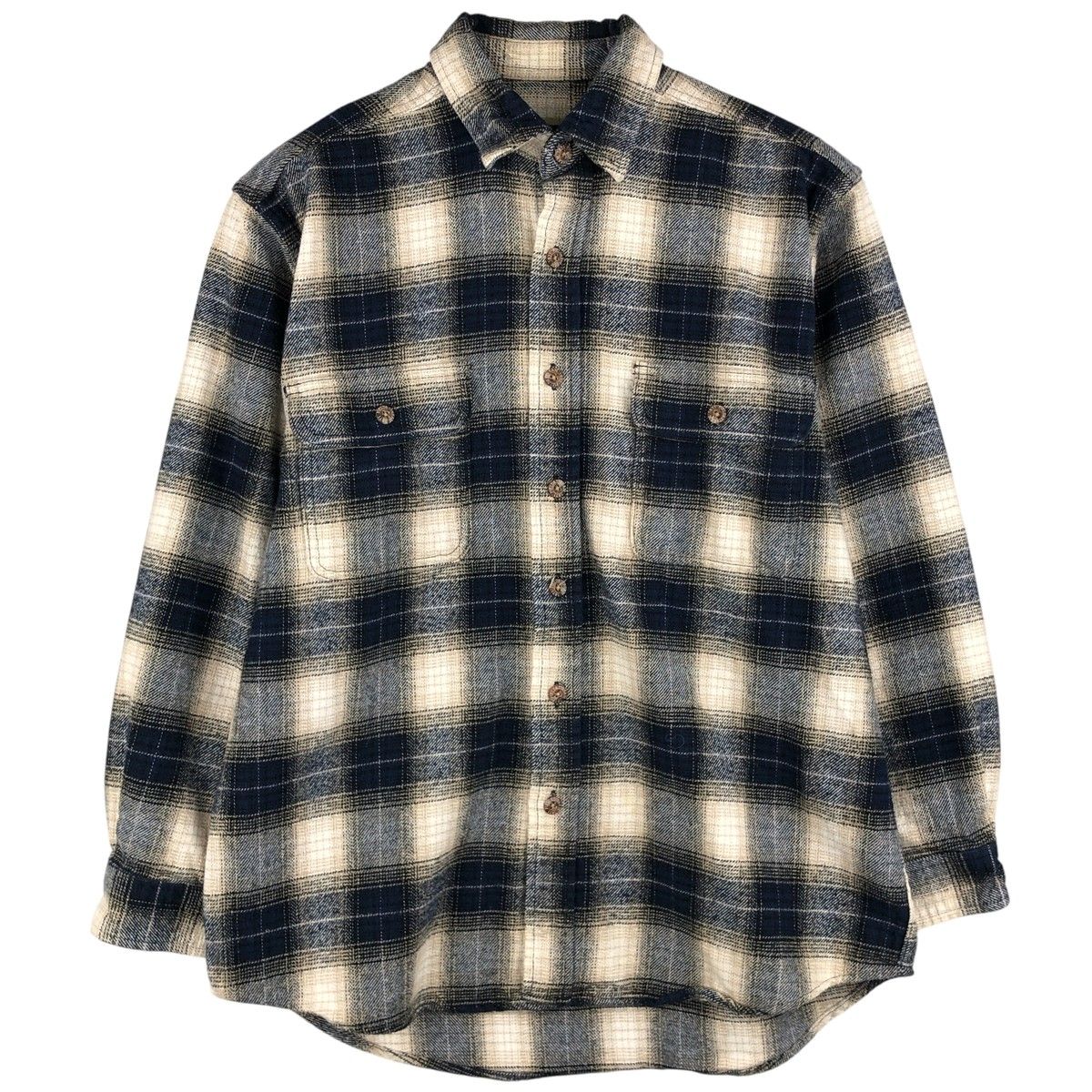 古着 フィールドアンドストリーム FIELD&STREAM オンブレチェック 長袖