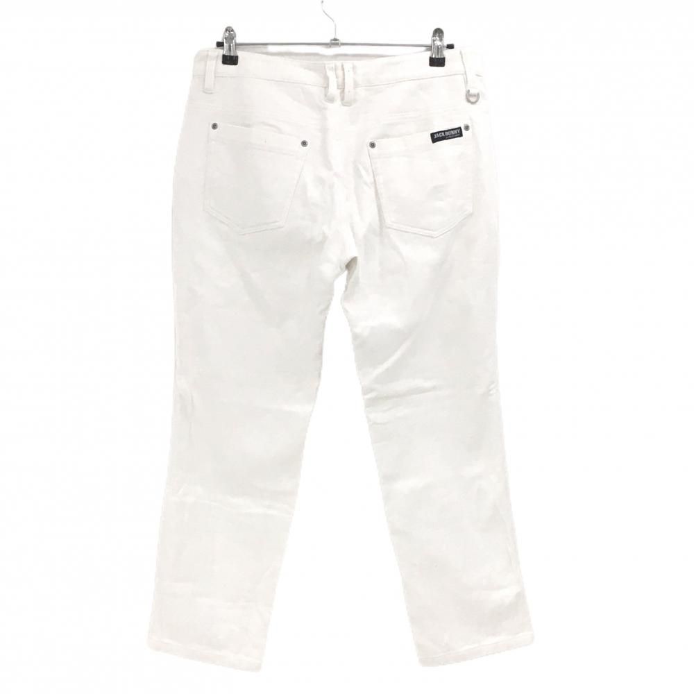 ジャックバニー パンツ 白 無地 表微起毛 ストレッチ メンズ 6(XL