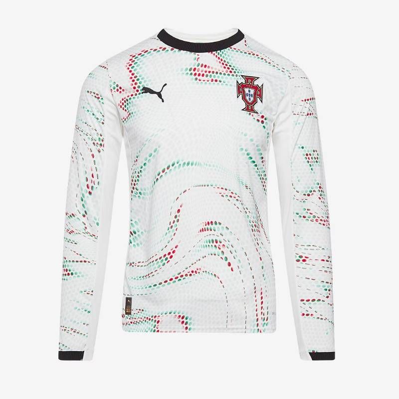 【送料無料・匿名配送】PUMA プーマ ポルトガル代表 2025 アウェイ ユニフォーム 長袖 白 並行輸入 新品 正規品 2026W杯