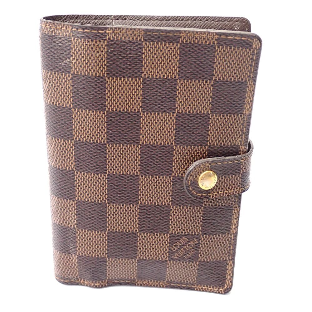 Ft 637502 ルイ ヴィトン 手帳カバー アジェンダPM ダミエ R 20700 ブラウン LOUIS VUITTON