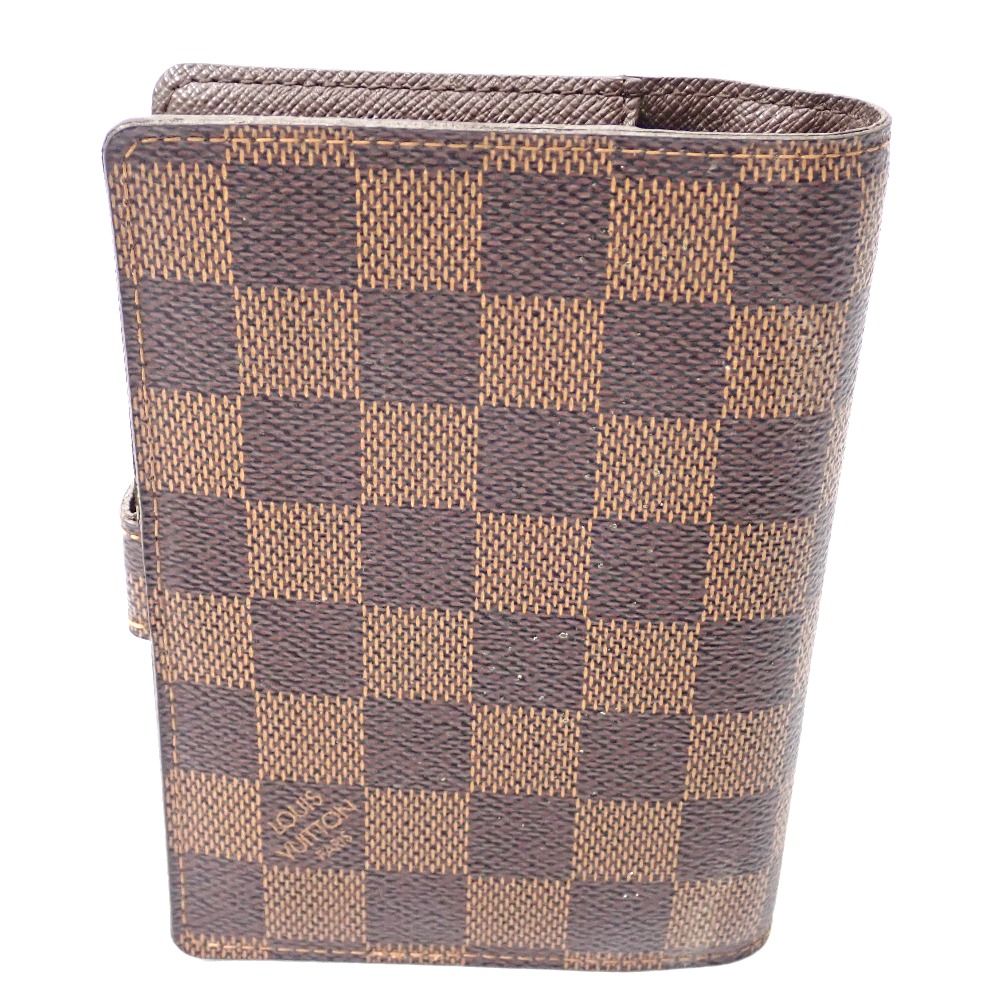Ft 637502 ルイ ヴィトン 手帳カバー アジェンダPM ダミエ R 20700 ブラウン LOUIS VUITTON