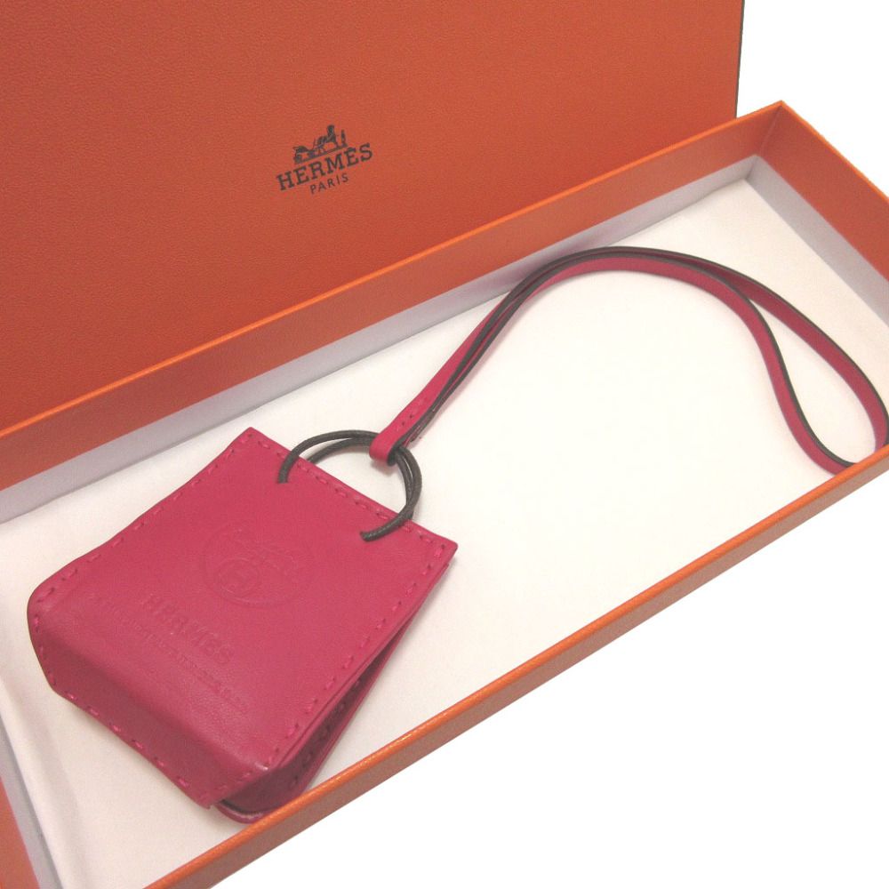 美品 エルメス サックオランジュ アニューミロ Y刻印(2020年製) ローズ