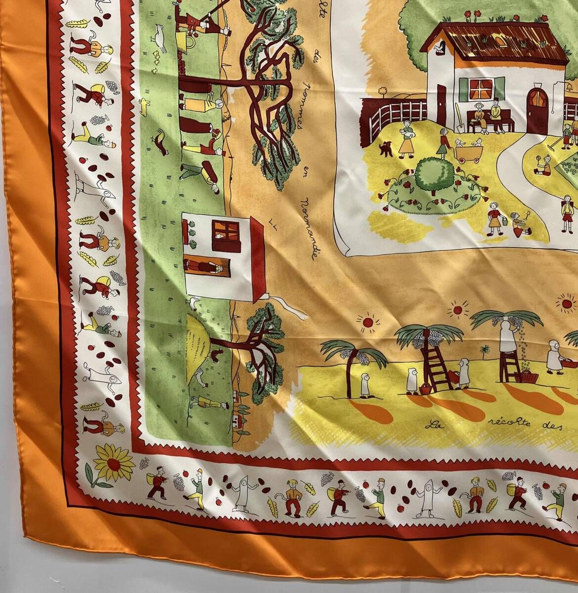 エルメス　HERMES　スカーフ　カレ90　故郷に帰る HERMES エルメス カレ90 スカーフ 故郷に帰る RETOUR ALATERRE シルク