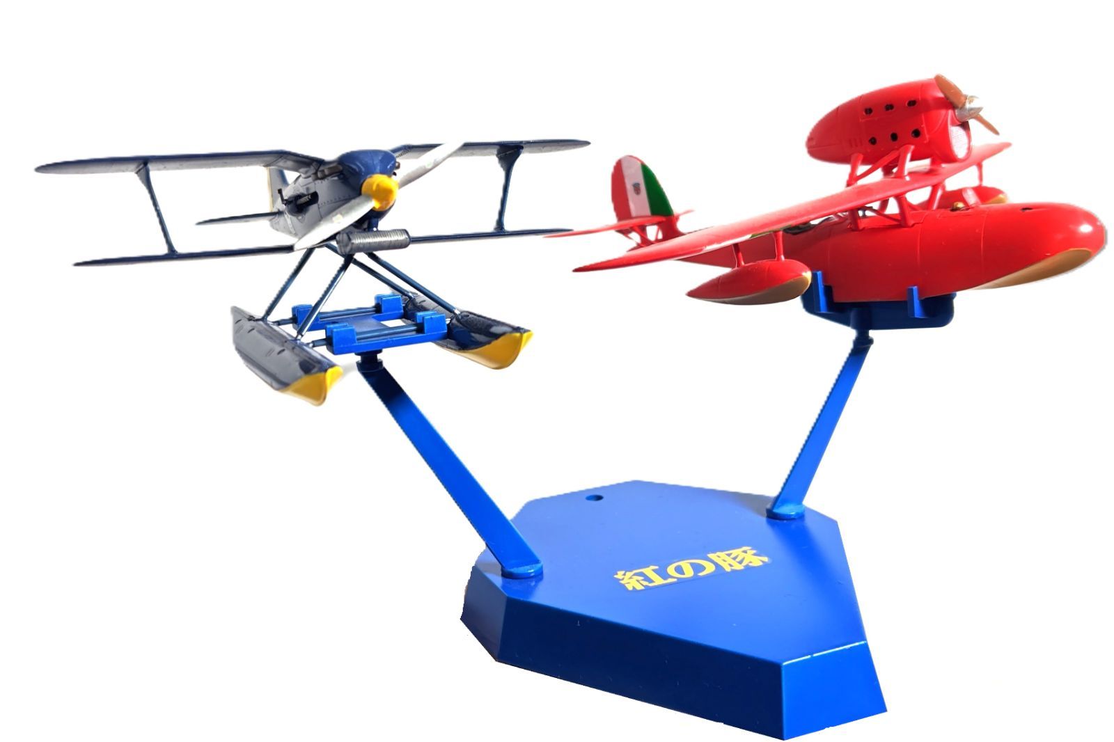 ファインモールド製・1/72 紅の豚サボイアS21、カーチスR3C塗装