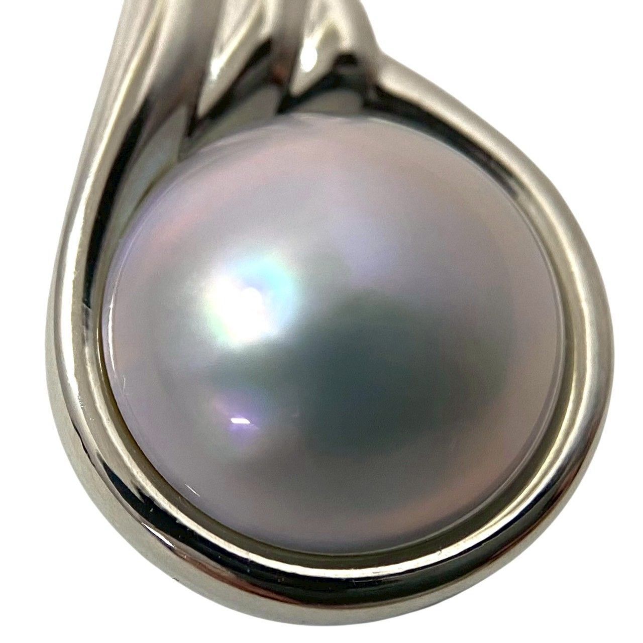 SU【TASAKI】ペンダントトップ マベパール 13mm SILVER/シルバー