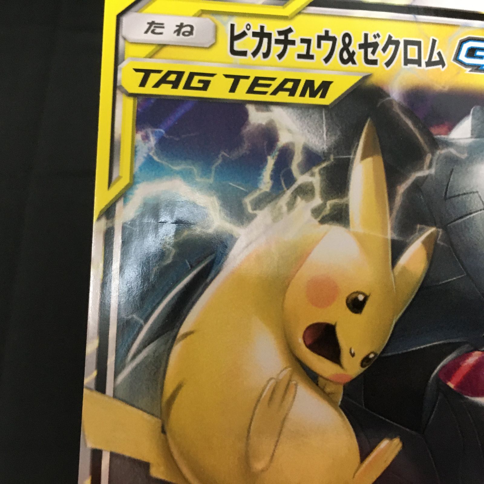 3501313 【傷あり】ピカチュウ＆ゼクロム GX ジャンボカード ポケモン
