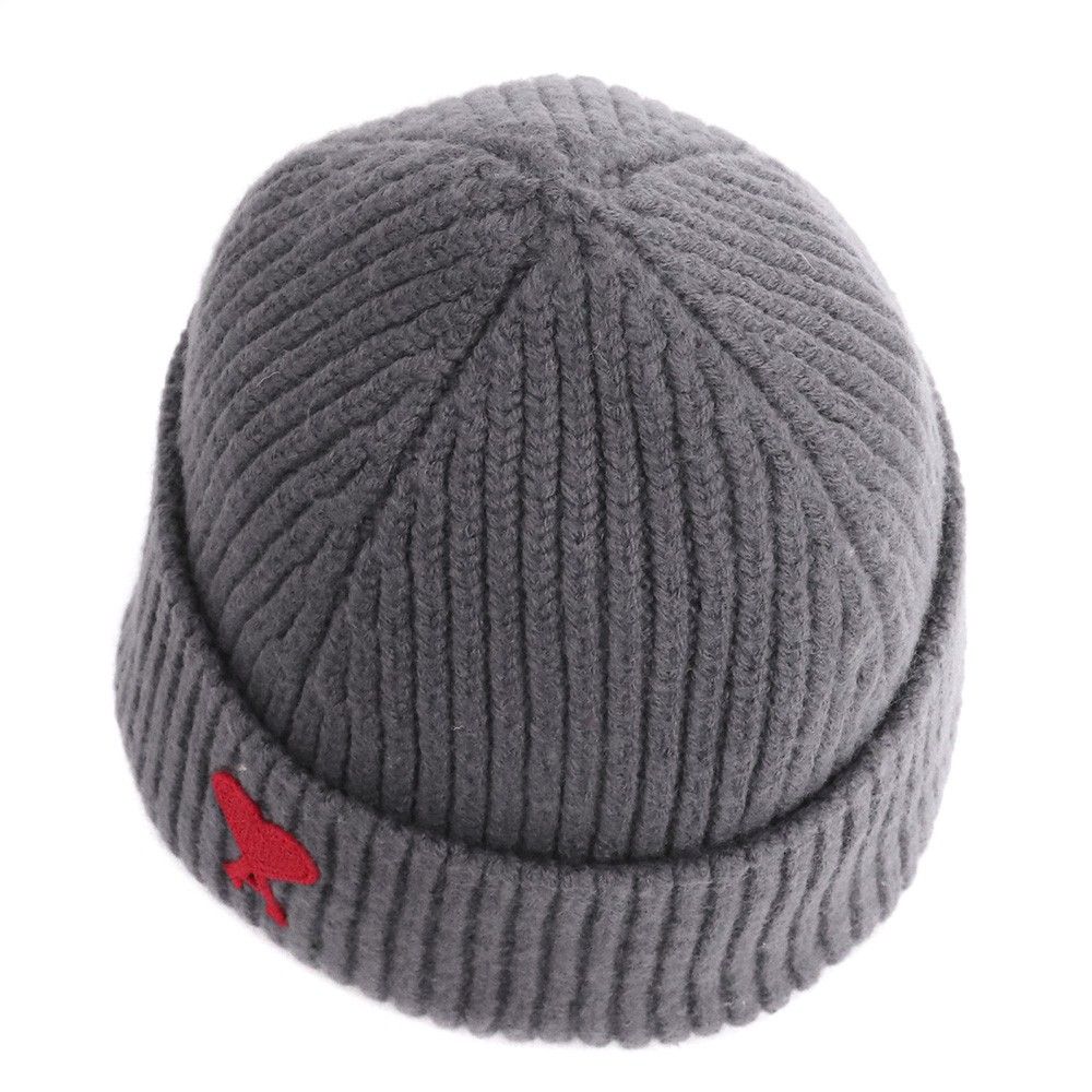 AMI PARIS Ami de Coeur ビーニー ヘザーグレー - メルカリ