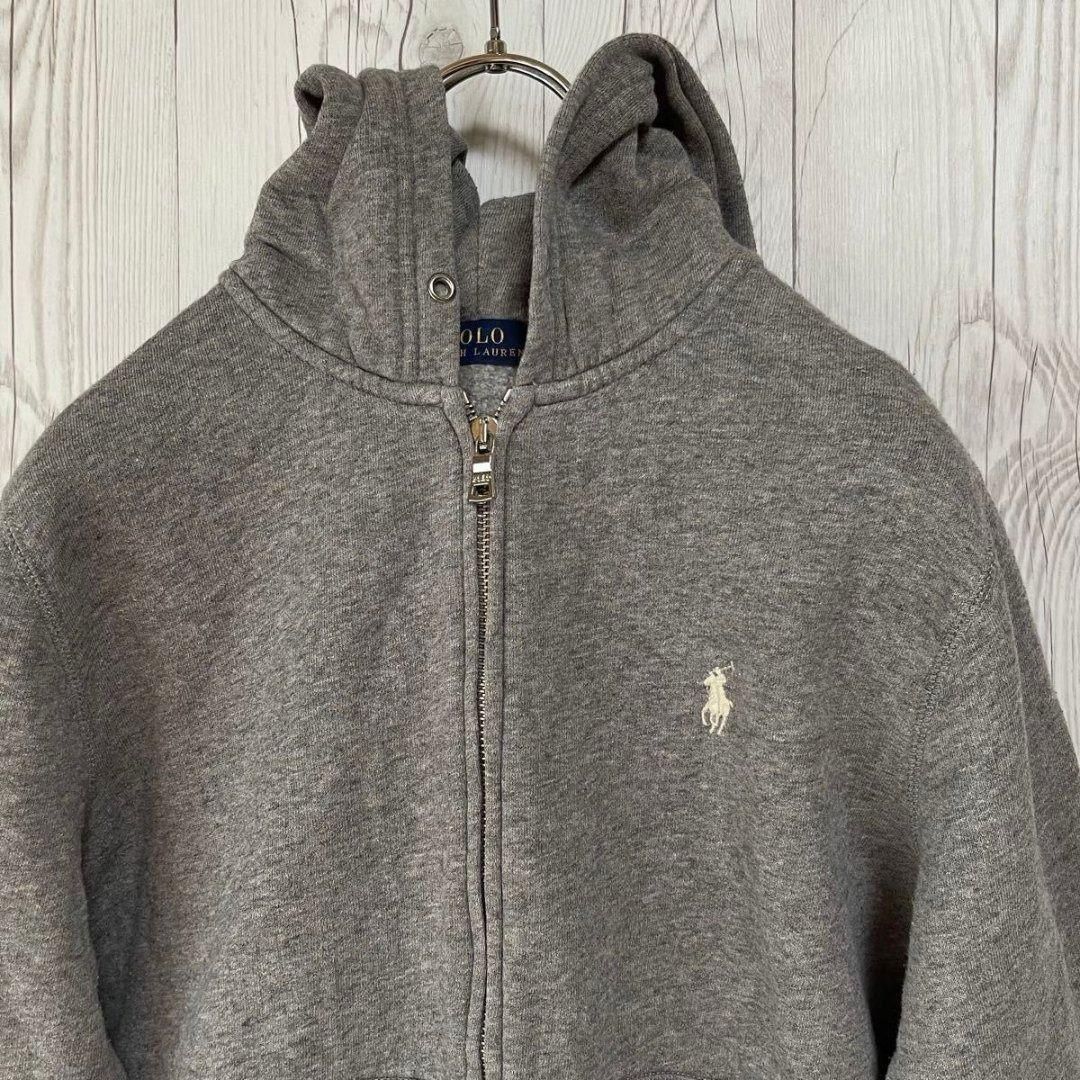 現行タグ 人気色 グレー POLO RALPH LAUREN ポロラルフローレン ジップ