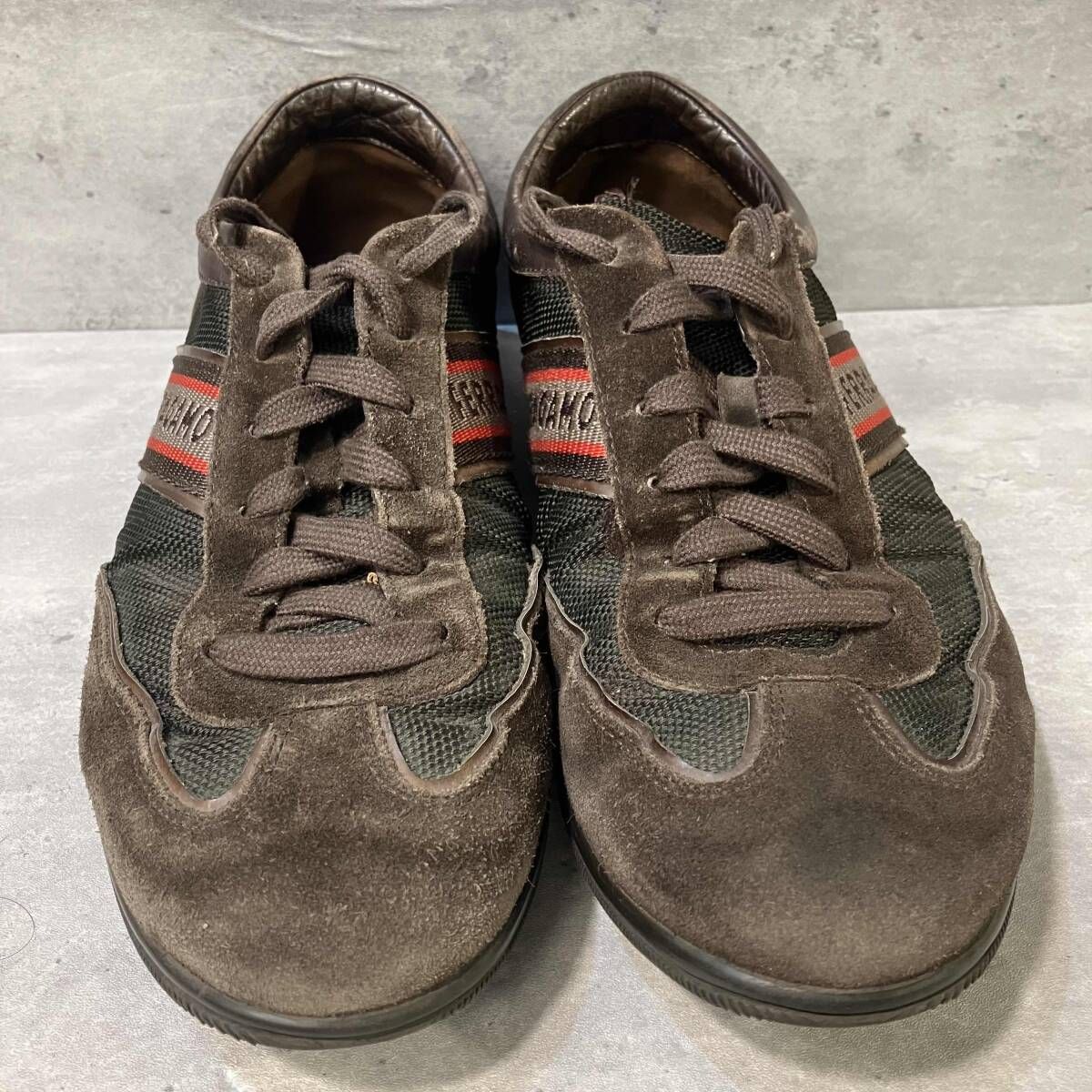 SALVATORE FERRAGAMO law cut sneaker ローカットスニーカーレッド