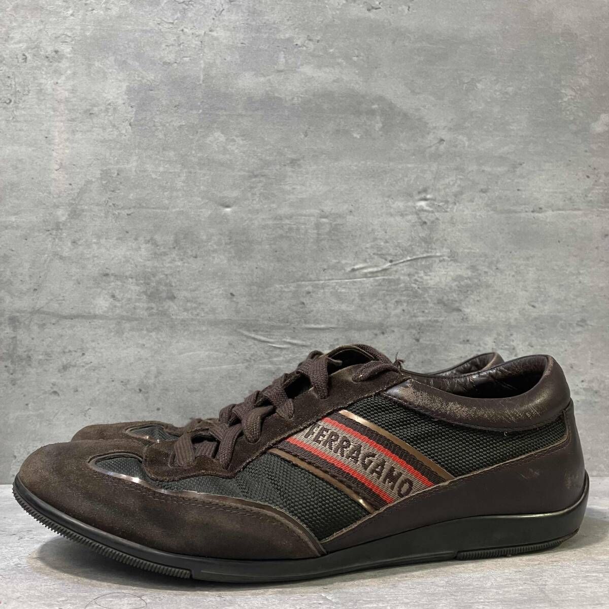 SALVATORE FERRAGAMO law cut sneaker ローカットスニーカーレッド