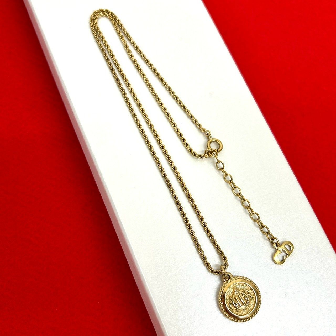 極 美品 Christian Dior クリスチャンディオール エンブレム ロゴ