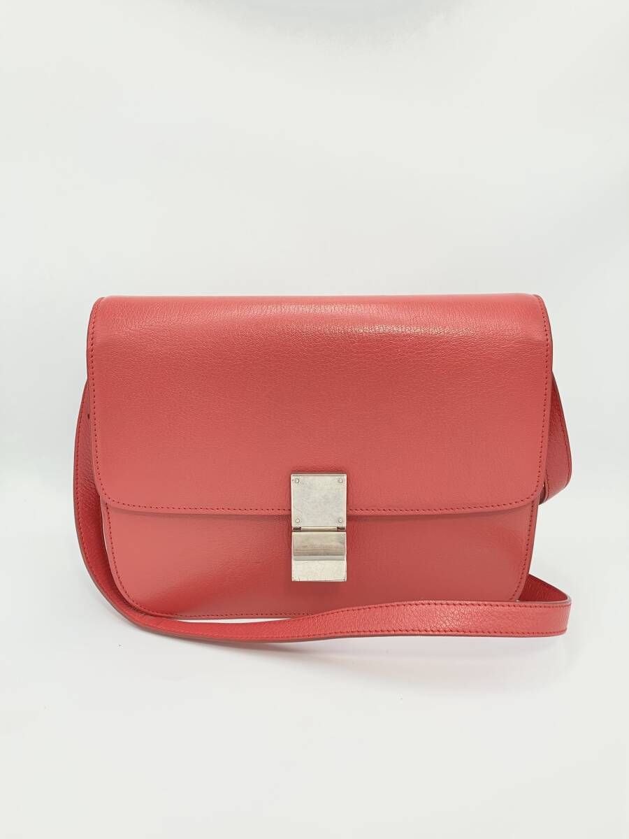 ピンク CELINE クラシックボックス フィービー期 F・CE・1147