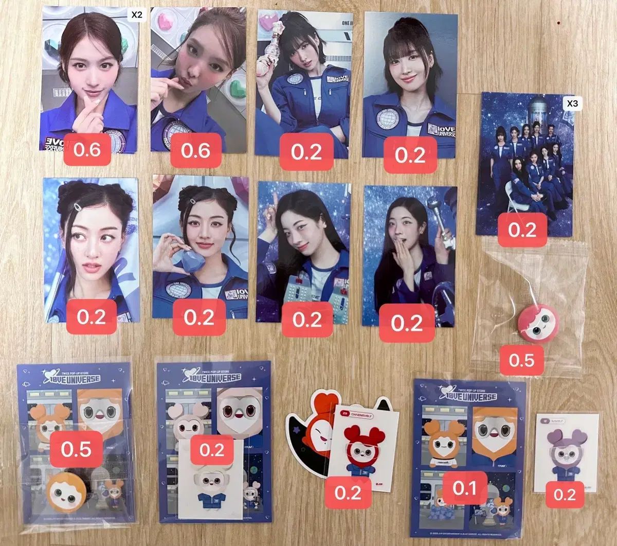 TWICE（トゥワイス）10周年 ポップアップ MD グッズ トレカ - メルカリ