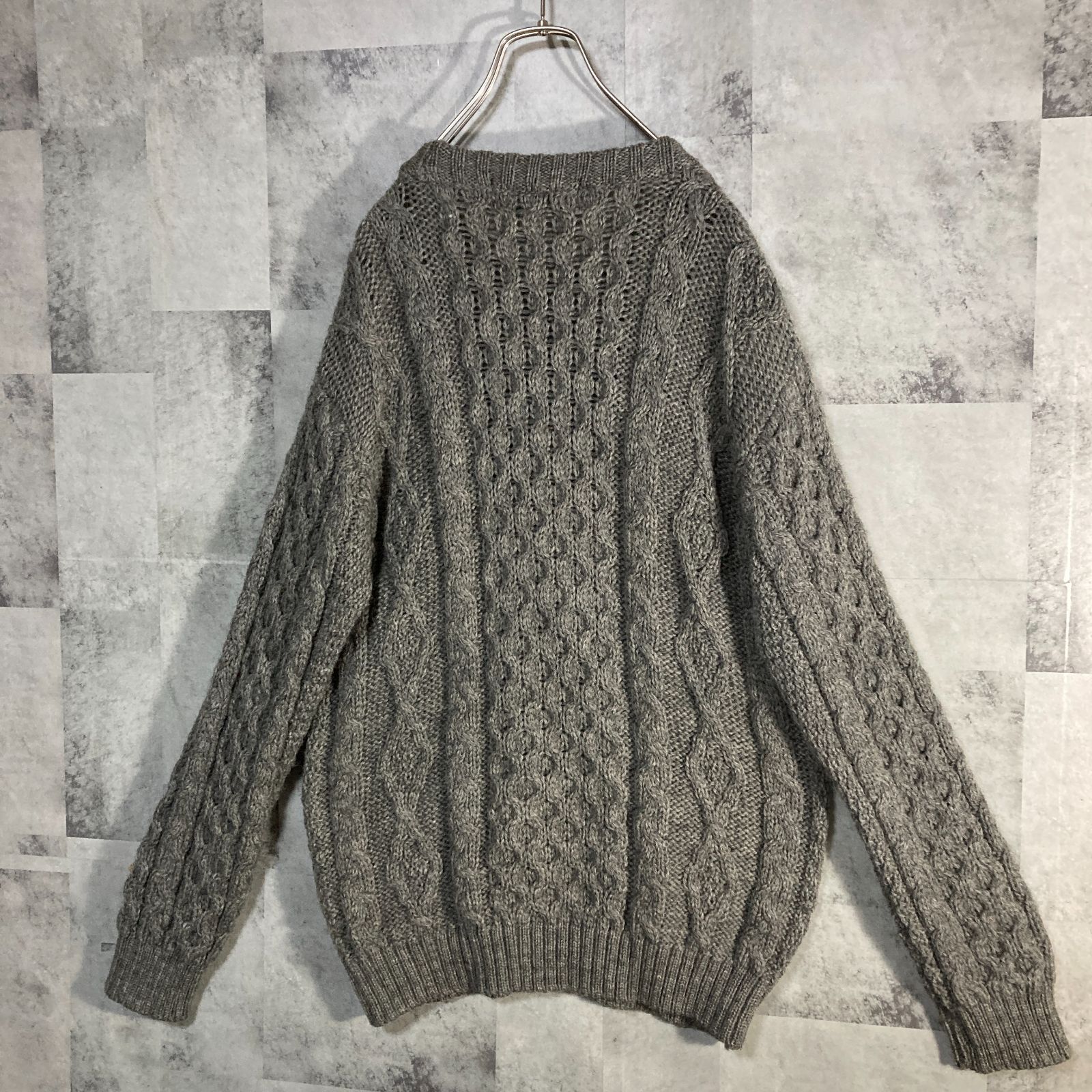 英国製 Kerry Woollen Mills ケリーウーレンミルズ ケーブルニット