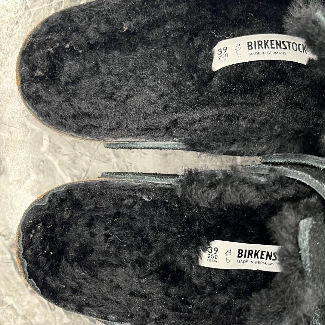 美品】 ビルケンシュトック ボストン シアリング 25cm ブラック サボ