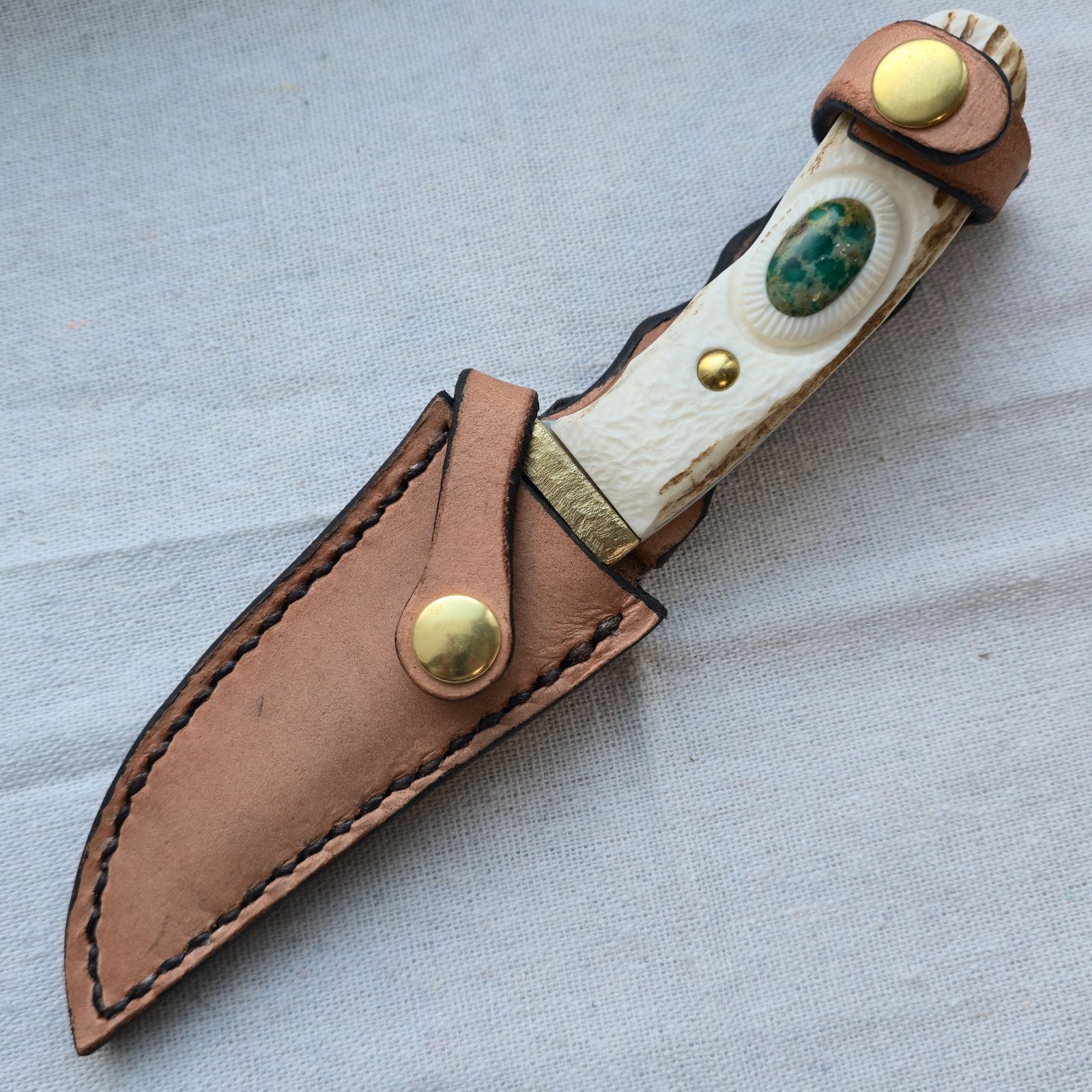 天然石3種のフルタングナイフ