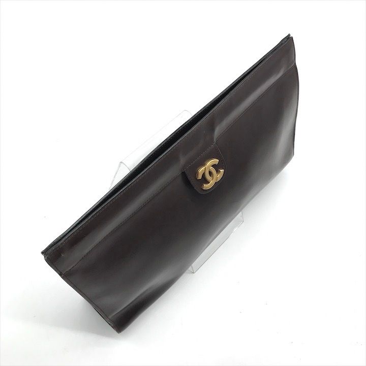 良品 CHANEL シャネル ココマーク ヴィンテージ カーフスキン レザー