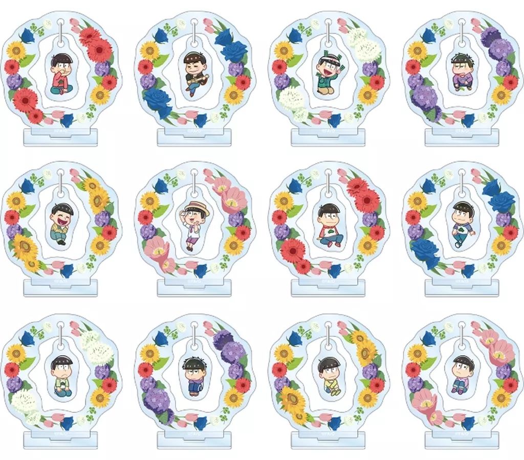 アクリルスタンド アクリルパネル 全12種セット おそ松さん トレーディング Botania ゆらゆらアクリルスタンド