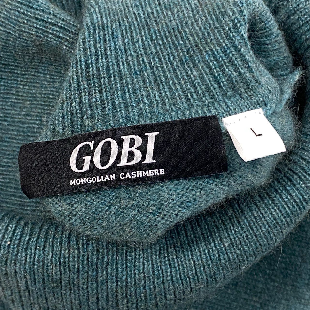 高級GOBIカシミア　レディース　セーター希少Ｌサイズ 63a28 【新品保管品】GOBI ゴビ カシミヤハイネックニットセーター