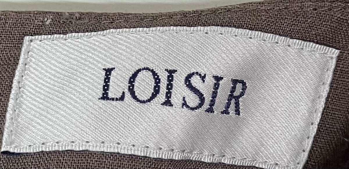 LOISIR ロワジール ラミーワッシャーシャーリングウエストブラウス 