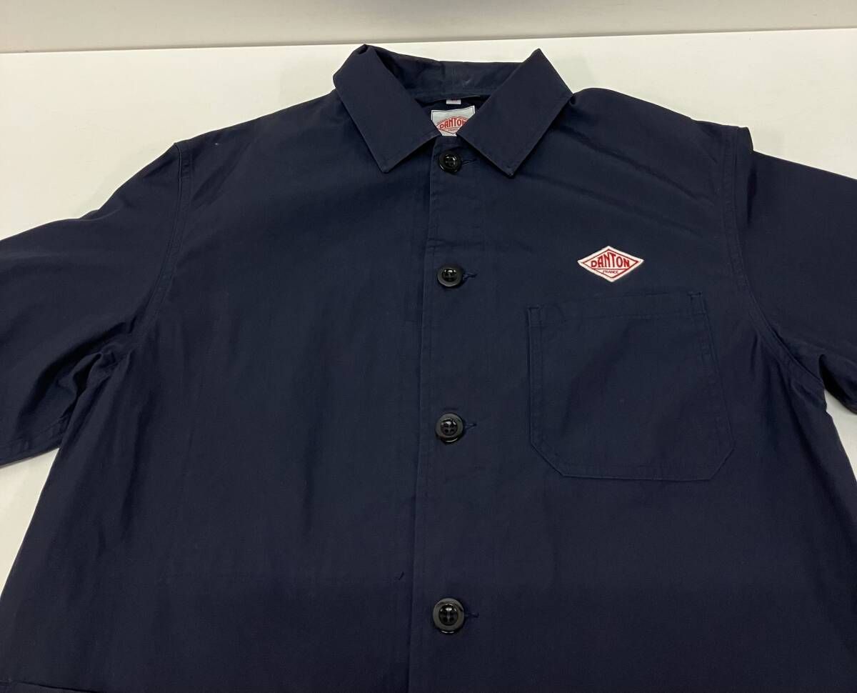 DANTON ダントン JD-8977 DUK 20s カバーオール サイズ40 ネイビー