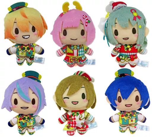 ぬいぐるみマスコット ぬいぐるみバッジ 全6種セット モアプラスマスコット ワンダーランズ×ショウタイム-聖なる夜に この歌声を” プロジェクトセカイ カラフルステージ! feat.初音ミク