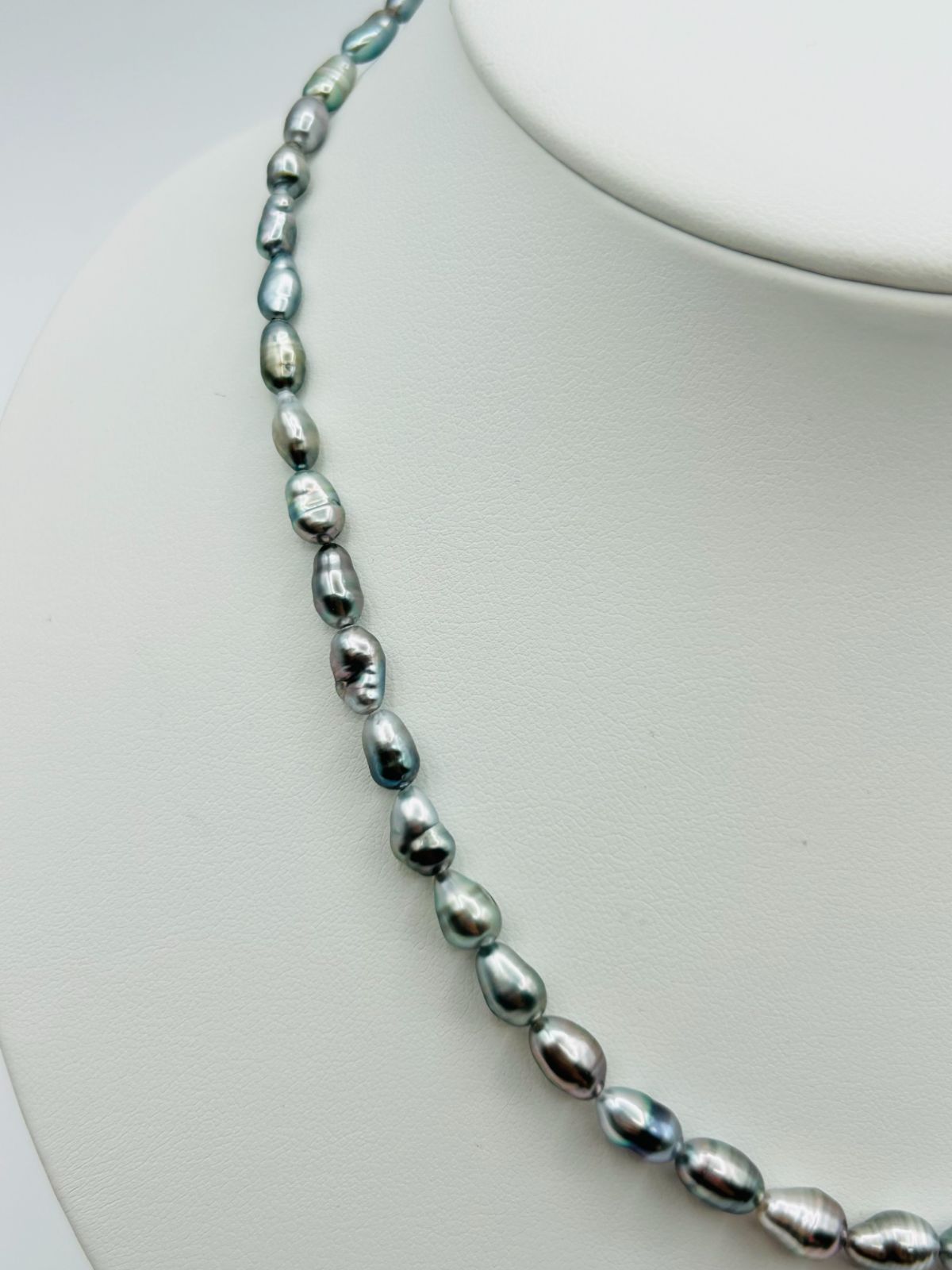 神秘の艶めき】タヒチ 黒蝶 パール 無核 オーロラ Ocean Blue