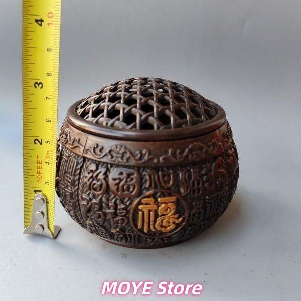 銅 細工 竹で編んだ網 百福 香炉 香道具 工芸品 美術品 zw0128 - メルカリ