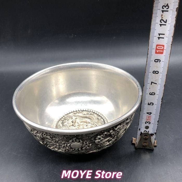 銅 細工 浮彫り 龍鳳碗 工芸品 zw0128 - メルカリ