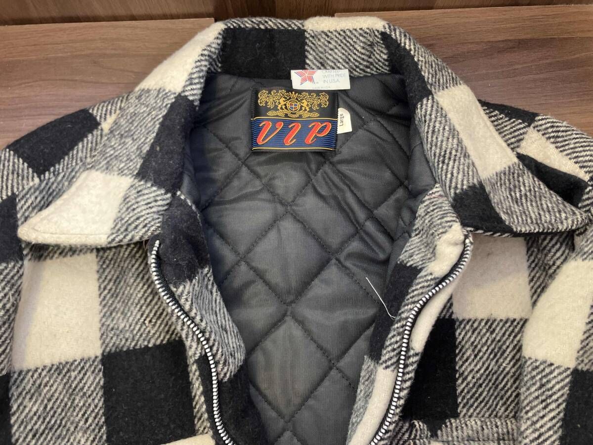 VIP その他ジャケット バッファローチェック ウール 70s 80s USA製