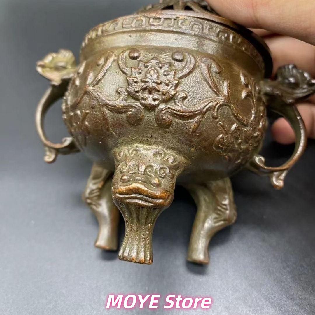 瑞獣獅子銅香炉 香道具 工芸品 美術品 zw0128 - メルカリ