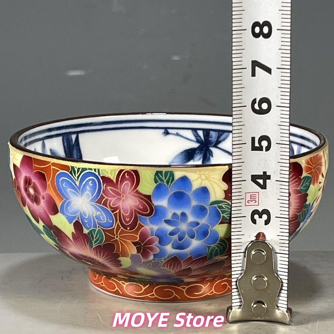 大清乾隆鯖山水花卉図紋碗 景徳鎮 陶磁器 装飾品 現代工芸品 美術品