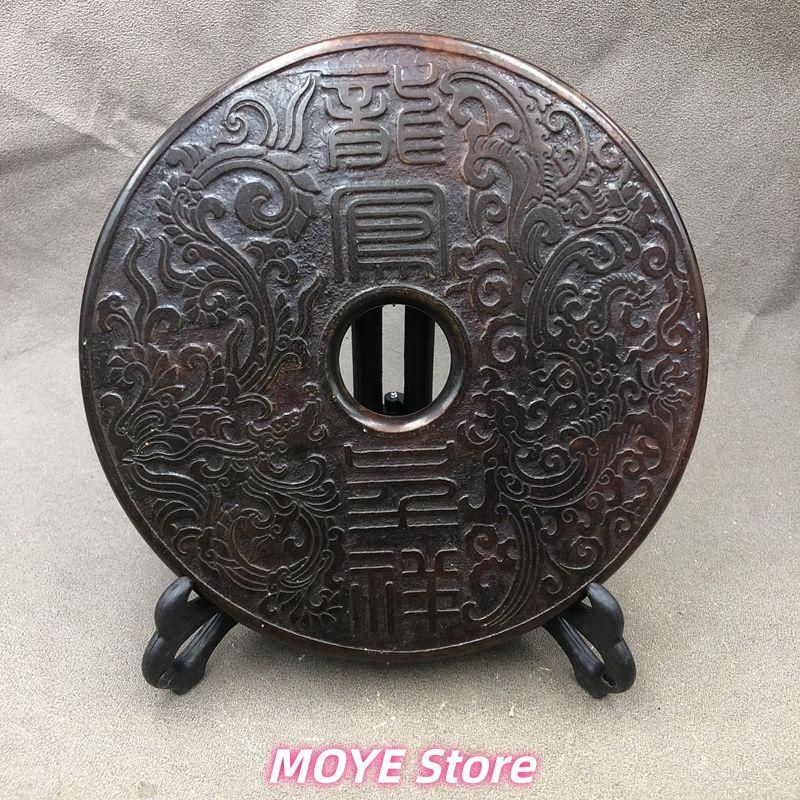 龍鳳呈祥 龍鳳 銅鏡 帯橋脚 インテリア工芸品 zw0128 装飾品 - メルカリ