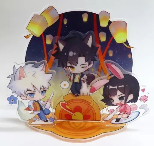 中古】アクリルスタンド・アクリルパネル トキ＆ヒカル＆リン 華灯月夜