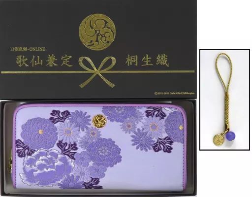 財布 パスケース 歌仙兼定 長財布 桐生織 刀剣乱舞-ONLINE-×日本の織物