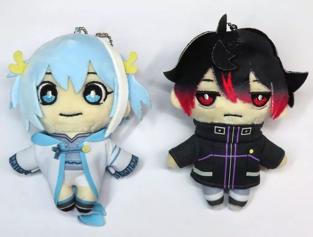 ぬいぐるみマスコット ぬいぐるみバッジ カゲチヨ＆ヒサメ 2周年記念ぬいぐるみセット 混血のカレコレ