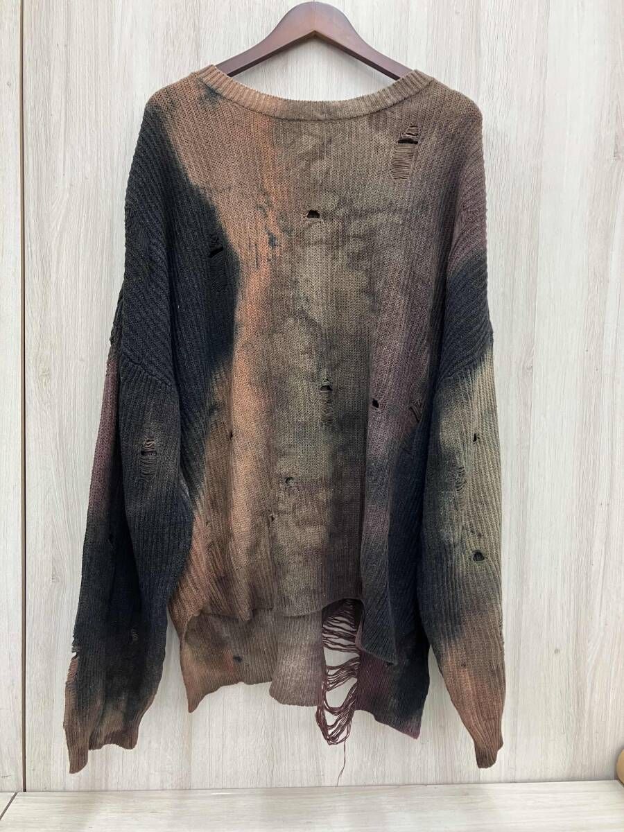 TTT MSW ニット サイズFREE ダメージ加工 TTT-2020AW-KT01 マルチ