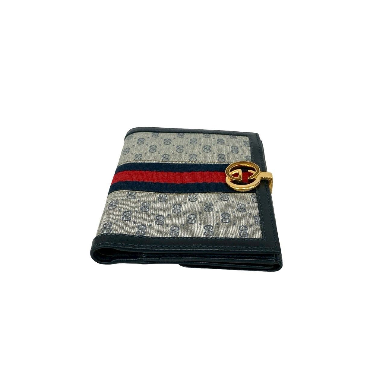 ✨未使用展示品・箱付き✨　GUCCI ミニ財布　シェリーライン　GGライン シマ グッチ シェリーラインロゴ コンパクト COMPACT ディスカウント