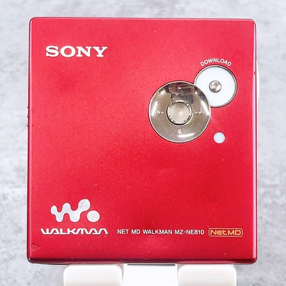 H-686 SONY ウォークマン Net MD WALKMAN MZ-NE810 レッド ジャンク品