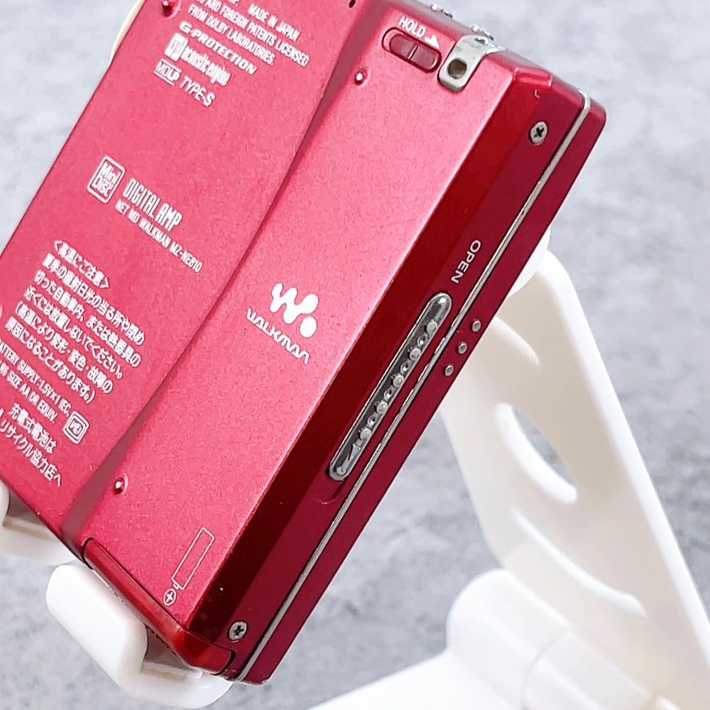 H-686 SONY ウォークマン Net MD WALKMAN MZ-NE810 レッド ジャンク品