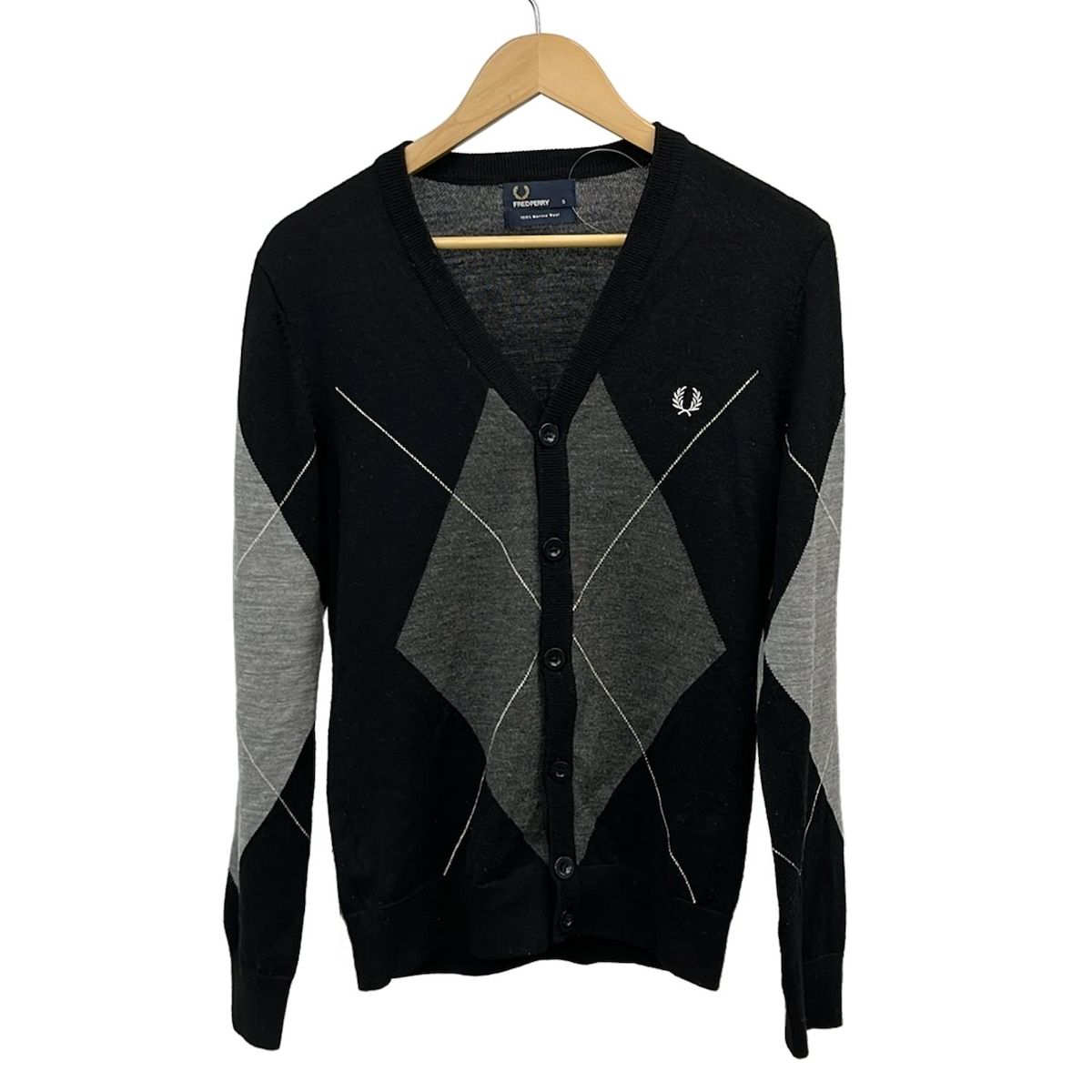 FRED PERRY(フレッドペリー) カーディガン サイズS メンズ美品 黒