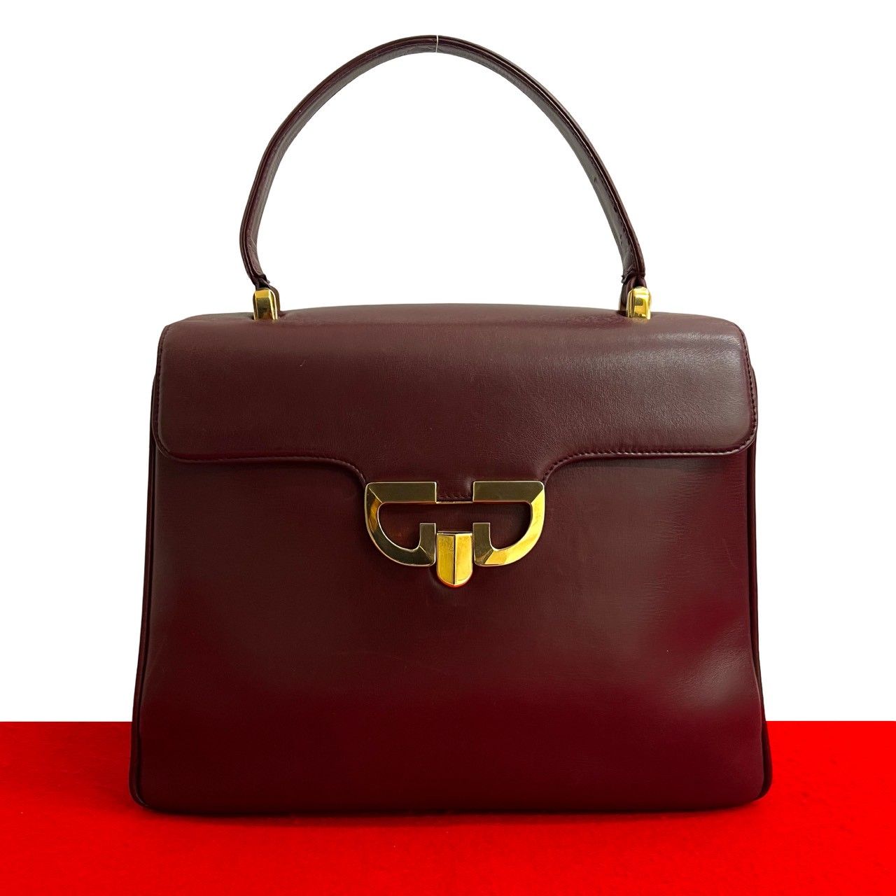 極 美品 希少品 GUCCI グッチ オールドグッチ G ロゴ モチーフ 金具