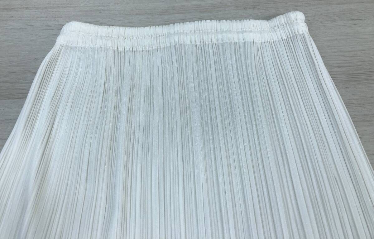 PLEATS PLEASE 白 スカート PLEATS PLEASE プリーツプリーズ ロングスカート [PP01-JG601