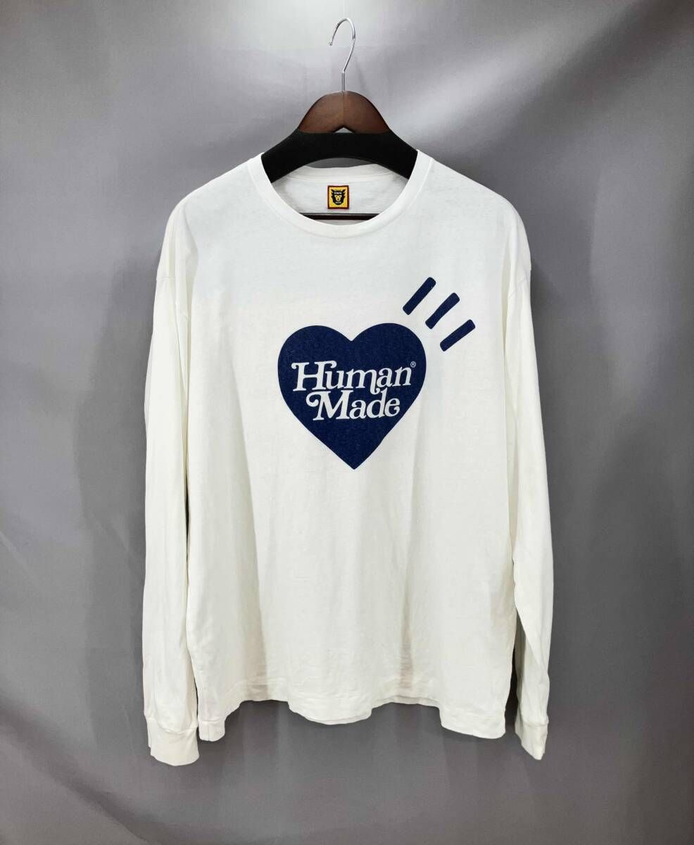 ☆ HUMAN MADE ヒューマンメイド 長袖Tシャツ サイズXXL ホワイト 通年