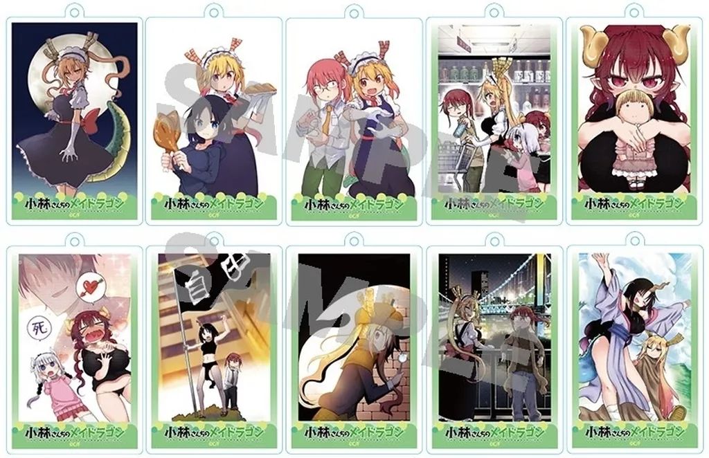 小林さんちのメイドラゴン　 京まふ2018 アクリルキーホルダー　全5種 中古】キーホルダー 全10種セット 「小林さんちのメイドラゴン