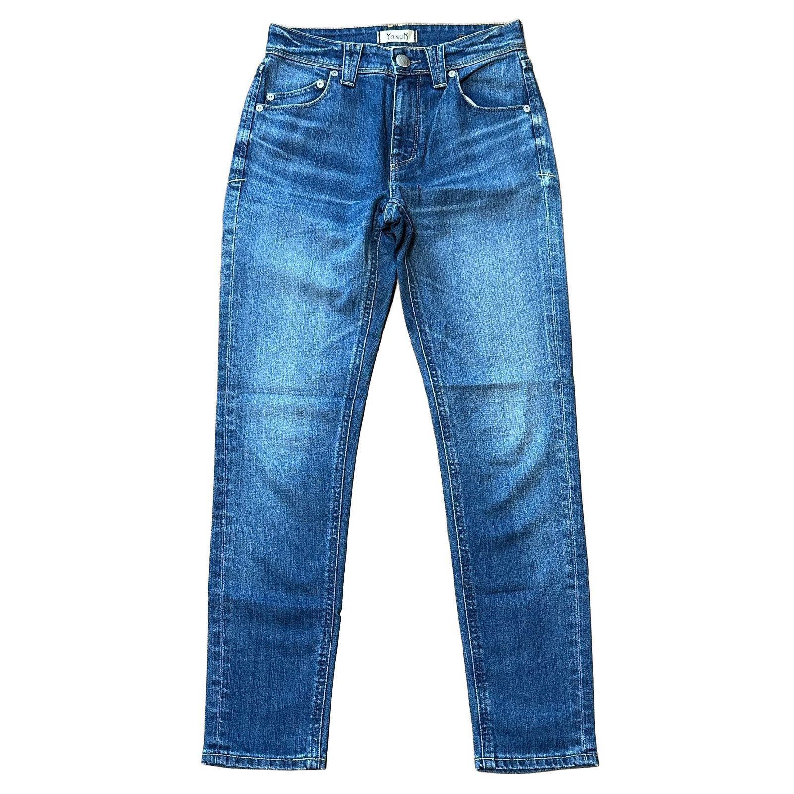 YANUK RUTH スリム テーパードデニム インディゴ サイズ22 レディース