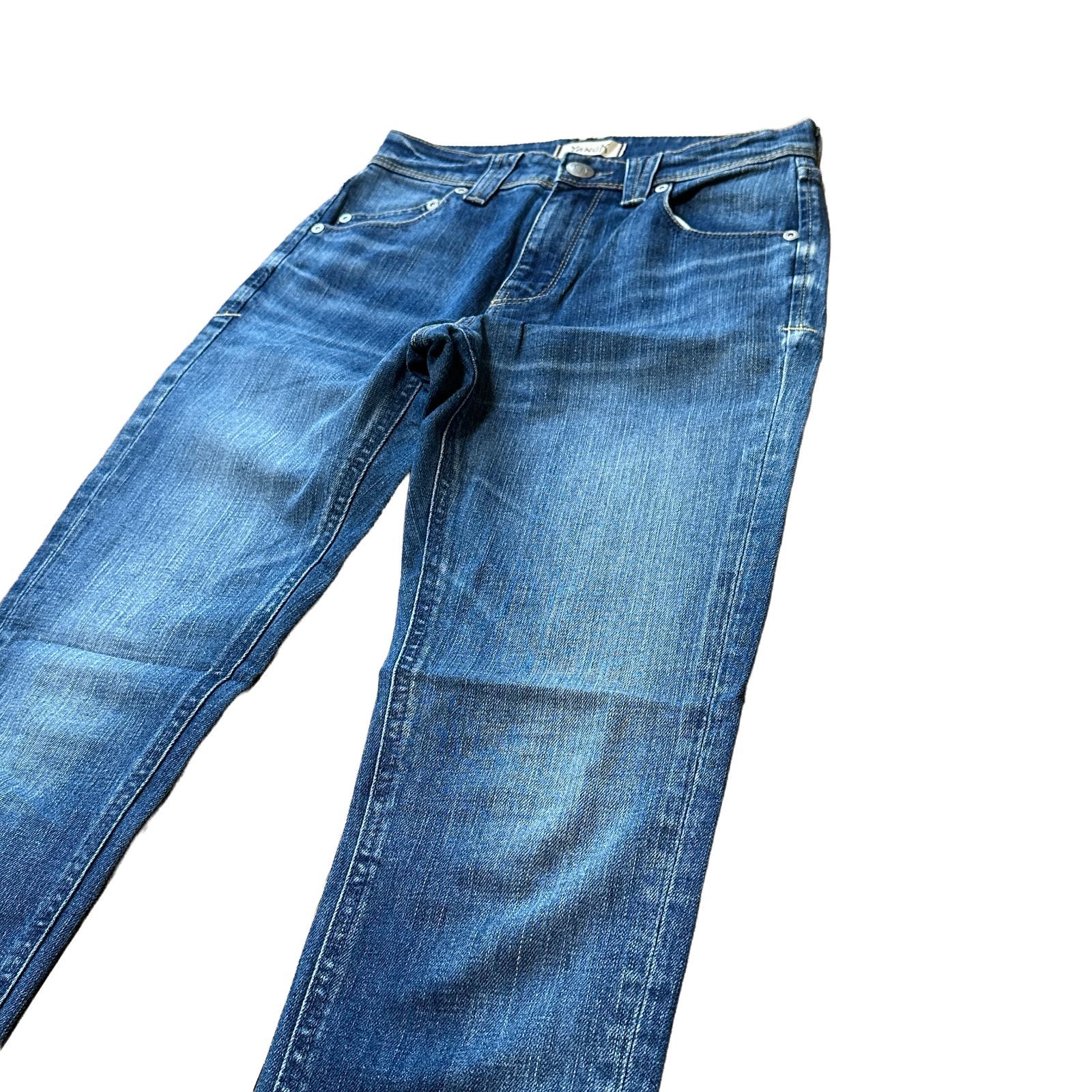 YANUK RUTH スリム テーパードデニム インディゴ サイズ22 レディース