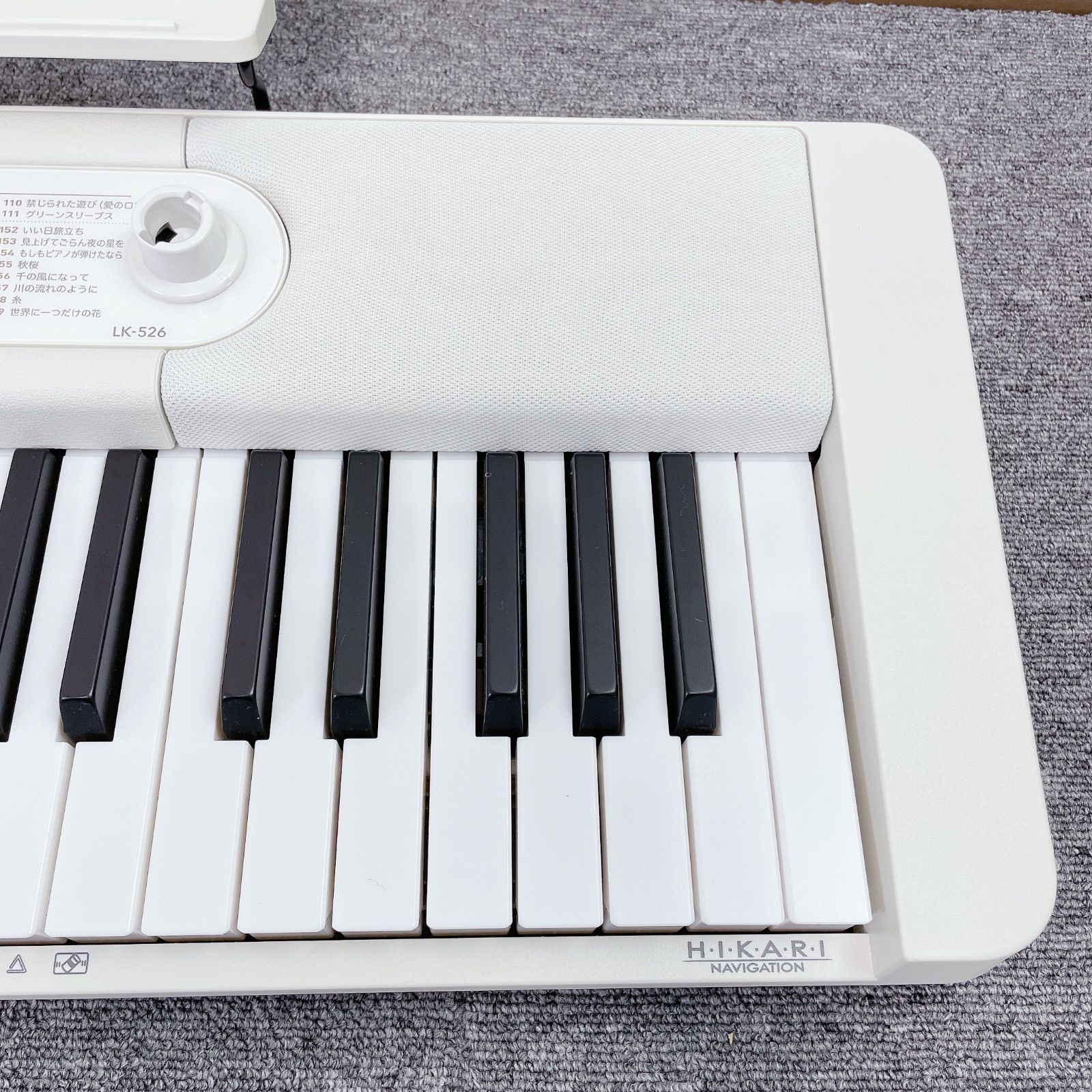 CASIO 光ナビゲーション 電子キーボード LK-526 動作確認済み - メルカリ