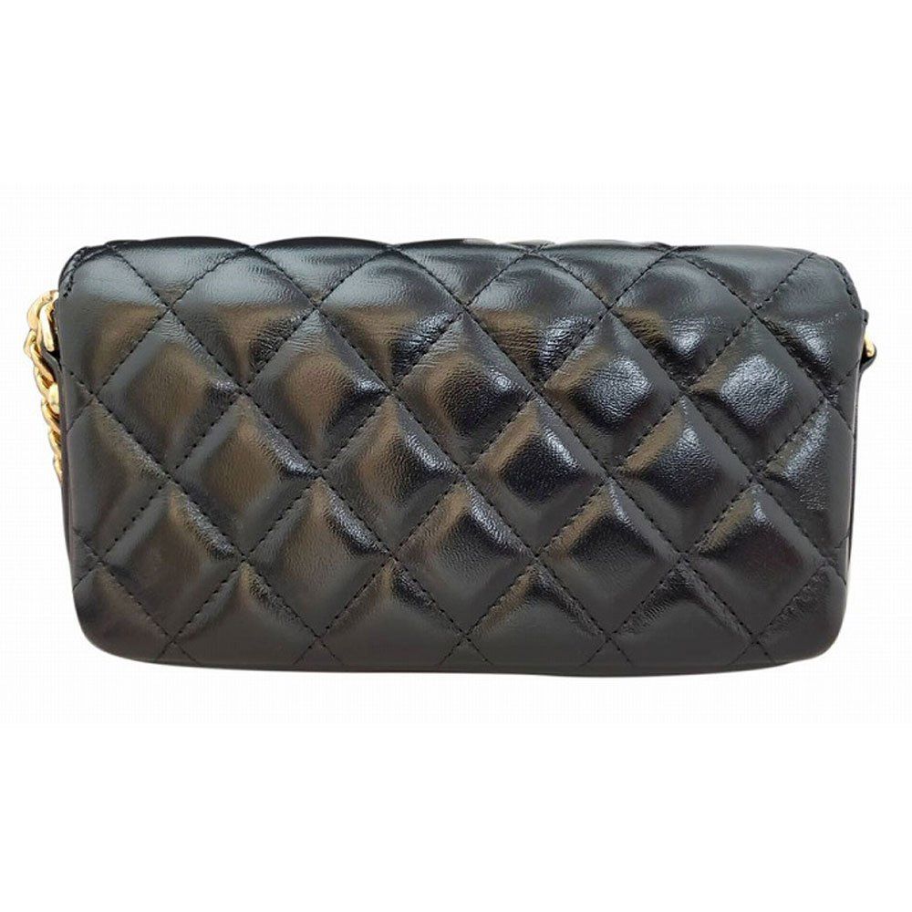 シャネル CHANEL シャイニーラムスキン マトラッセ チェーンショルダー