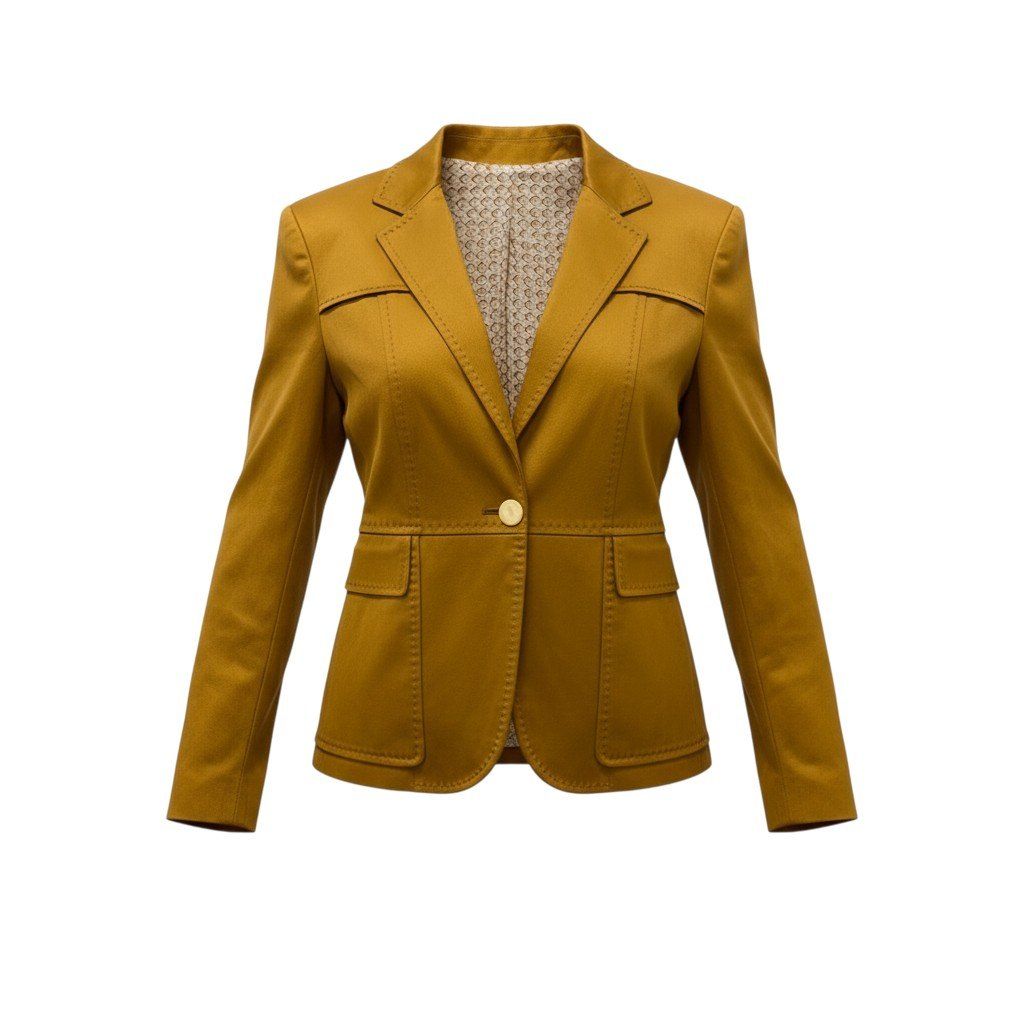 希少・美品　グッチ　GUCCI　テーラードジャケット　シングル　貝がら柄　38 85a28 GUCCI グッチ テーラードジャケット ブレザー アウター 裏地